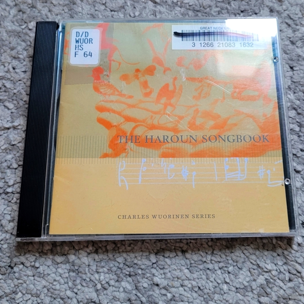 The Haroun Songbook Charles Wuorinen Series Music CD Ex-Library Rare